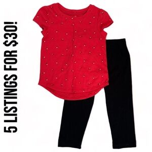 Girls Cat & Jack Christmas casual outfit 5T